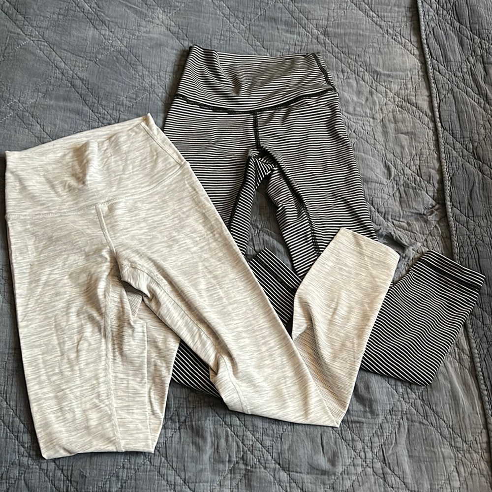 Two pairs lululemon leggings